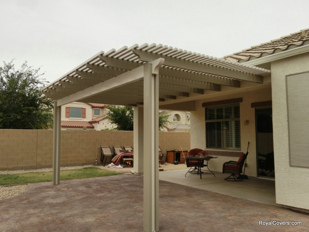 Two Tone Alumawood Lattice Cover