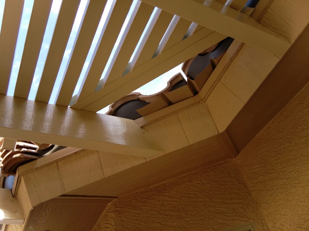 Alumawood lattice patio cover installed by Royal Covers of Arizona in Mesa, AZ 85212.