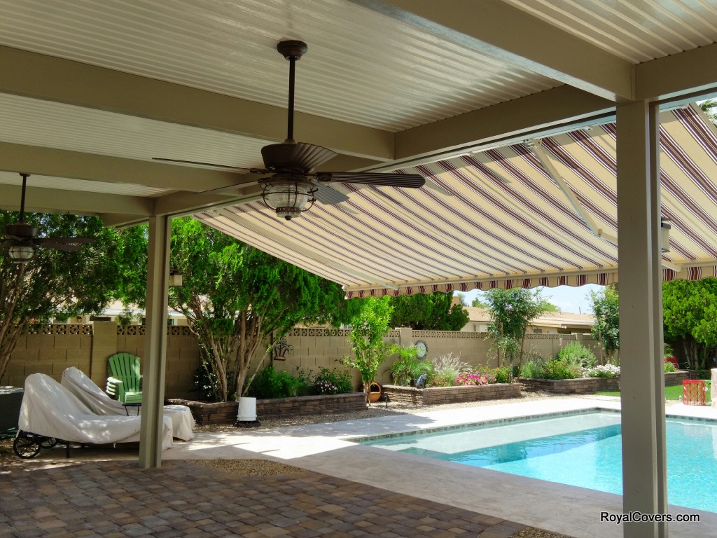 freestanding alumawood patio cover with retractable awning freestanding alumawood patio cover with retractable awning