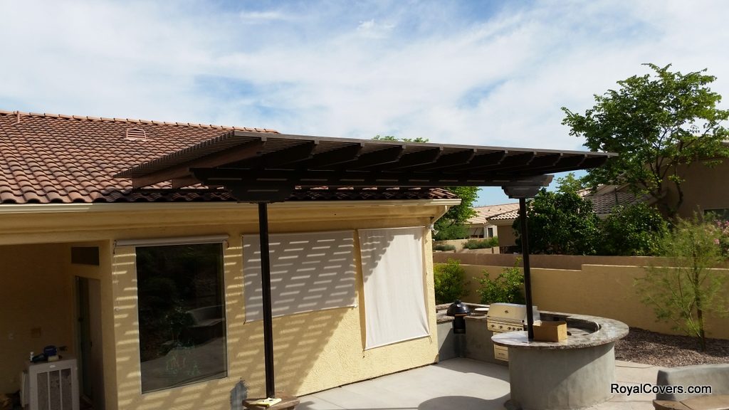 Alumawood Lattice Patio Cover installed by Royal Covers of Arizona in Glendale, AZ.
