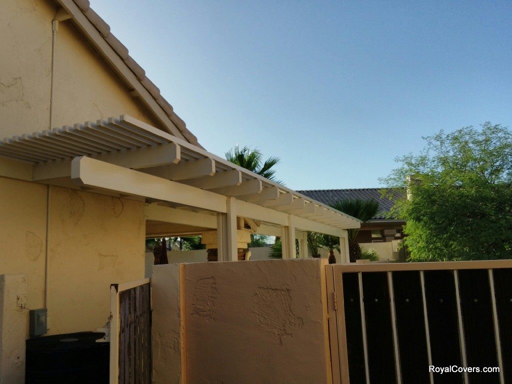 Alumawood Pergola installed by Royal Covers of Arizona.