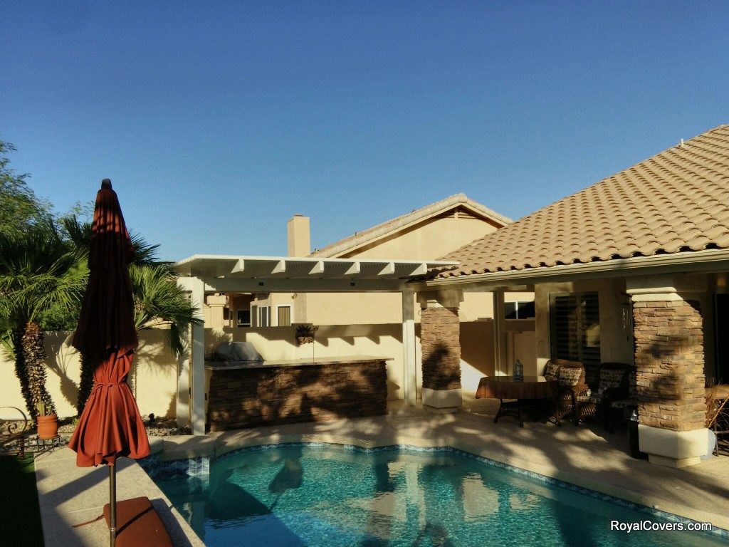 Alumawood Pergola installed by Royal Covers of Arizona.