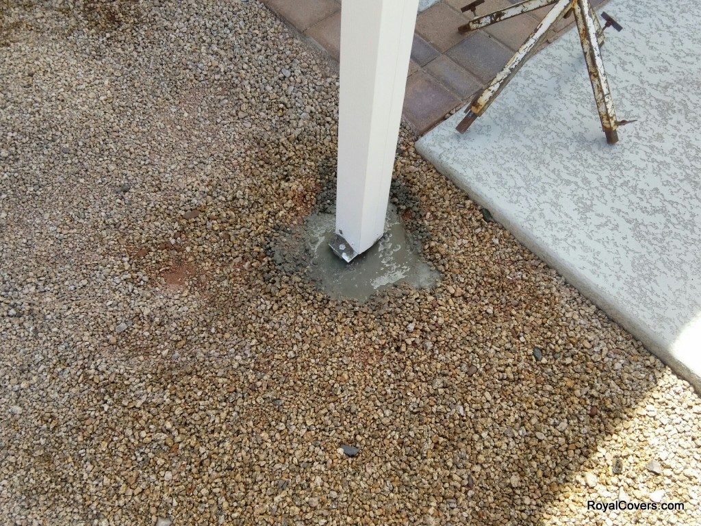 Alumawood Lattice Patio Cover installed by Royal Covers of Arizona in Mesa, AZ.