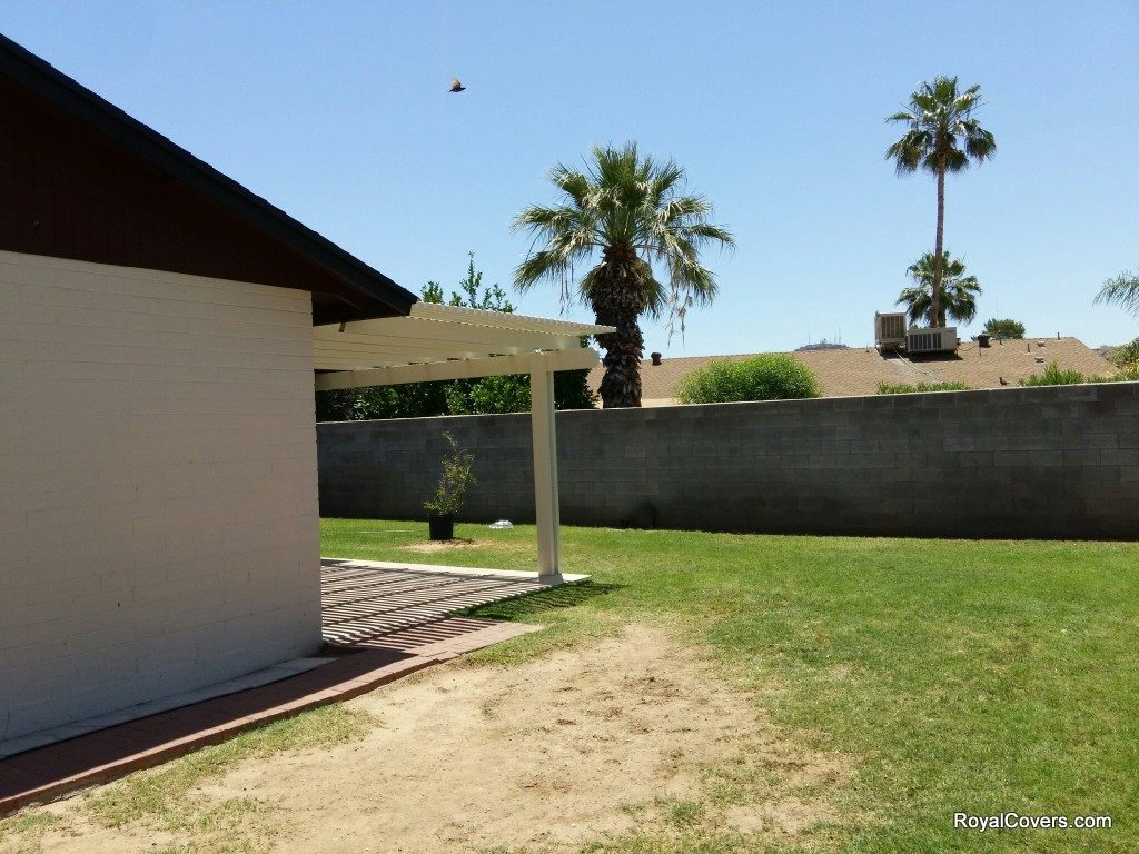 Alumawood Patio Cover Extensions installed by Royal Covers of Arizona in Phoenix, AZ.