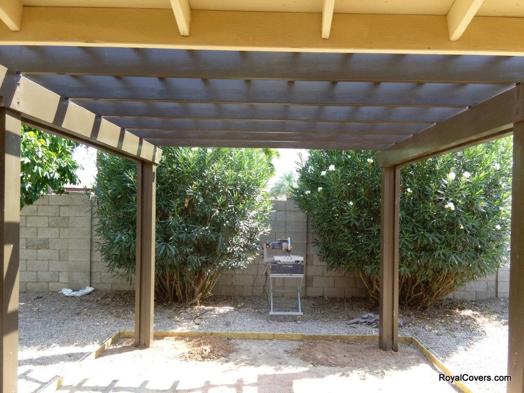 Custom Alumawood pergola built by Royal Covers of Arizona in Mesa, AZ.