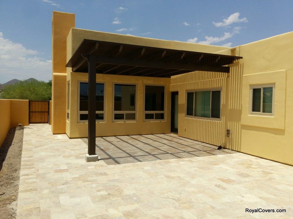 After Picture - Alumawood patio covers built by Royal Covers of Arizona in Fountain Hills, AZ.