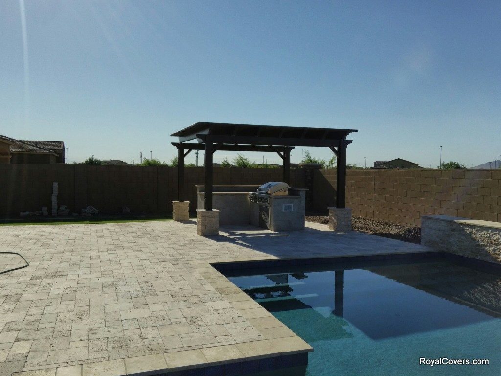 Alumawood pergola built by Royal Covers of Arizona