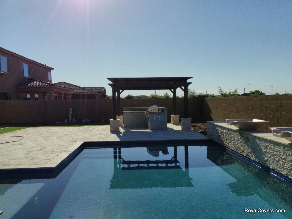 Alumawood pergola built by Royal Covers of Arizona