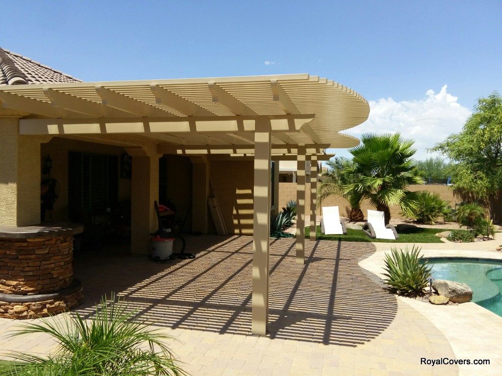 Pergola covers installed by Royal Covers of Arizona in Mesa, AZ 85212.