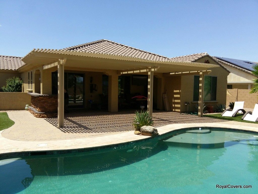 Pergola covers installed by Royal Covers of Arizona in Mesa, AZ 85212.