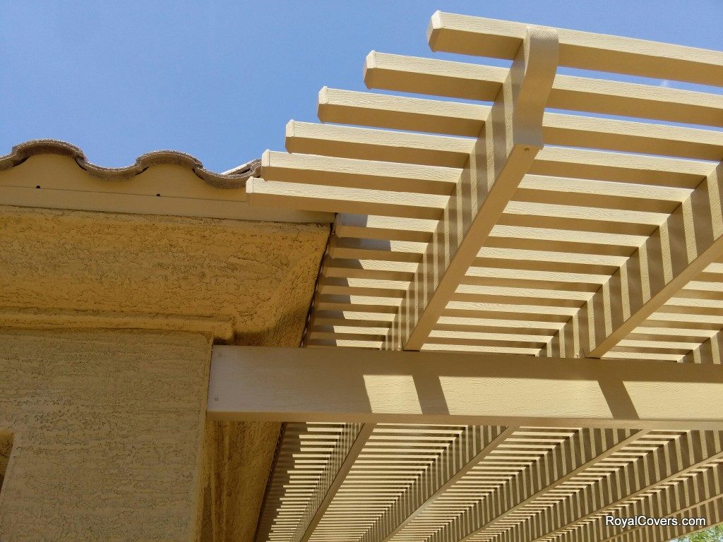 Pergola covers installed by Royal Covers of Arizona in Mesa, AZ 85212.