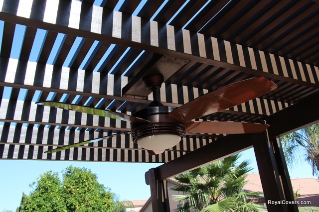 After - Wooden patio cover replacement in Gilbert, AZ.