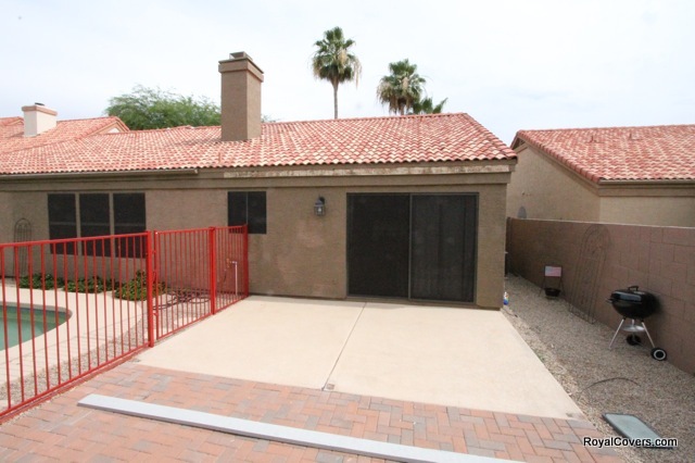 Removal - Wooden patio cover replacement in Gilbert, AZ.