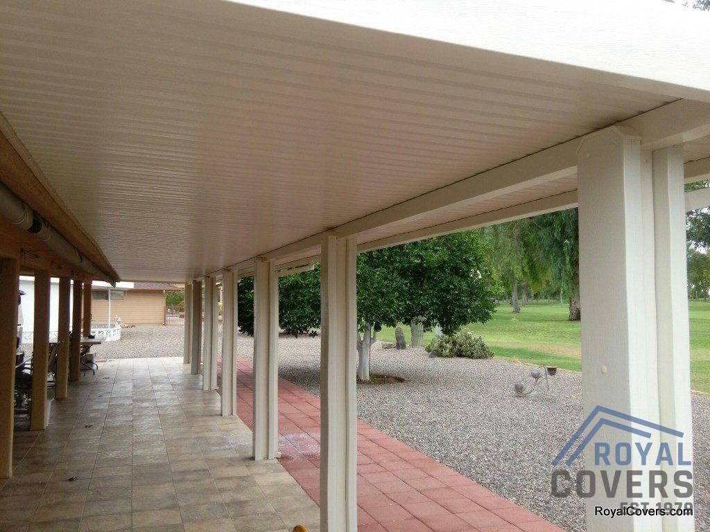 Aluminum Awnings installed by Royal Covers of Arizona