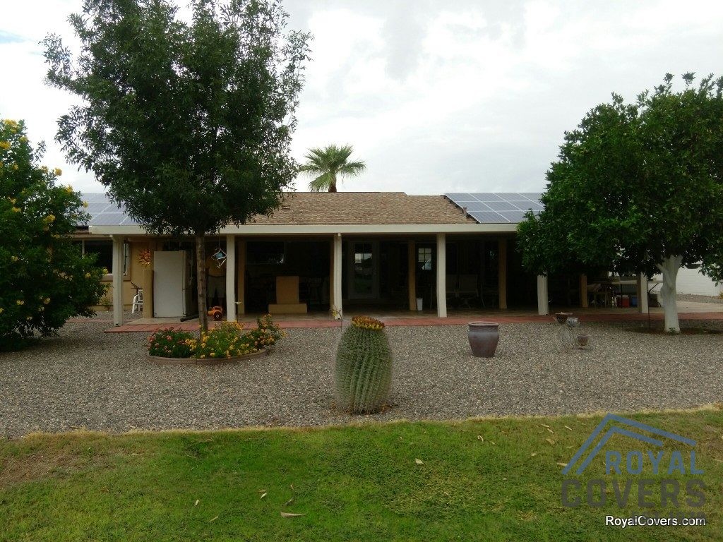 Aluminum Awnings installed by Royal Covers of Arizona