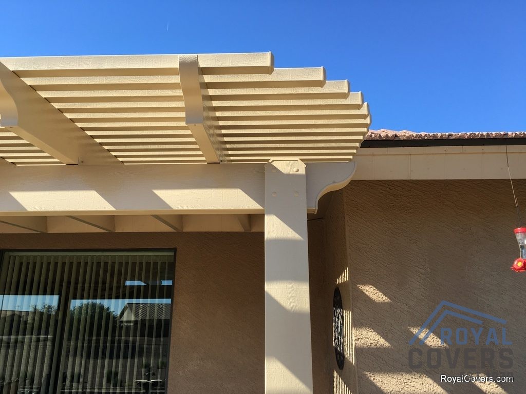 Alumawood lattice patio cover - Royal Covers of Arizona.
