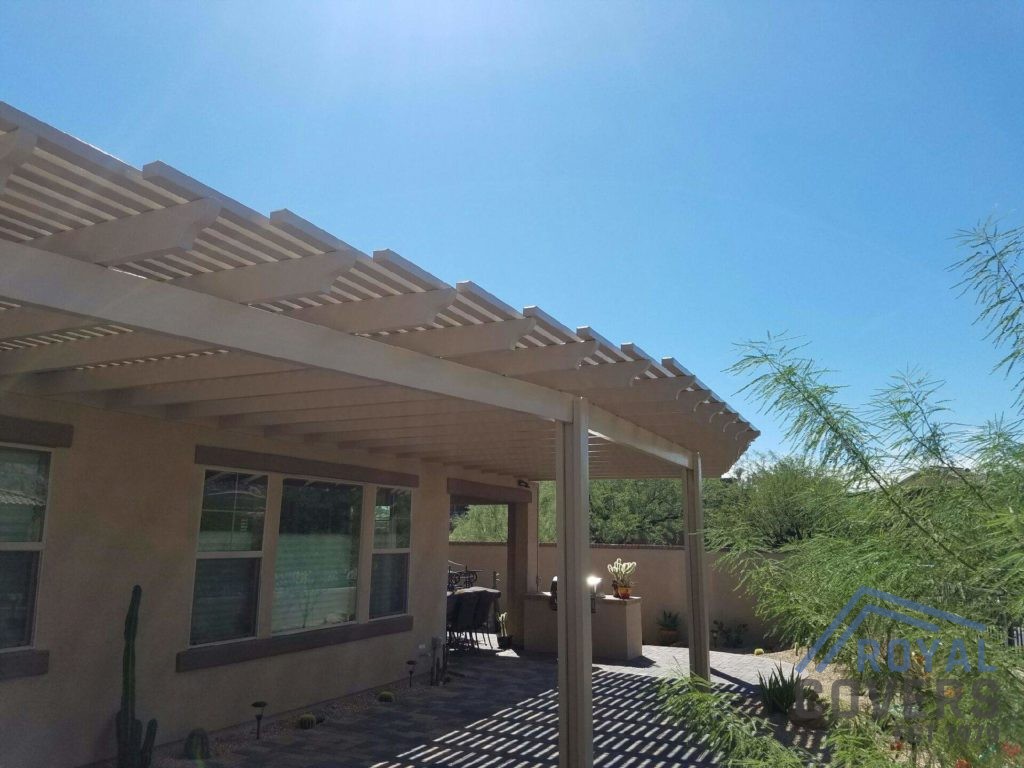 Open Lattice Alumawood Patio Cover - Royal Covers of Arizona