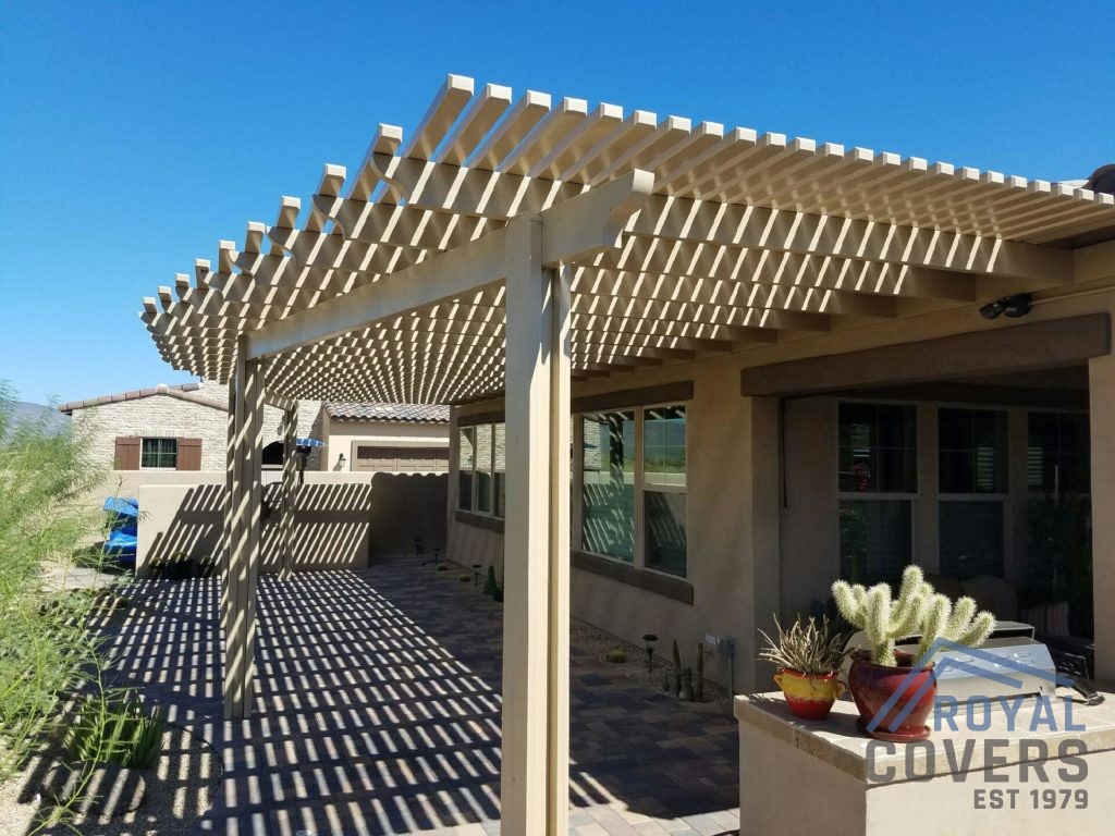 Open Lattice Alumawood Patio Cover - Royal Covers of Arizona