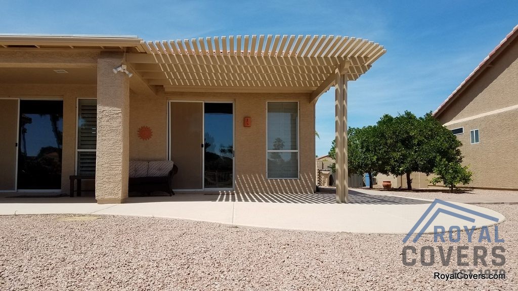 Extend Your Patio Cover In Sun Lakes Az 85248 Royal Covers Alumawood Lattice Patio Cover 17gre2779 3 1024x576